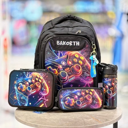 بكج مدرسة باكورث  15 انش اتاري (Gaming)اسود